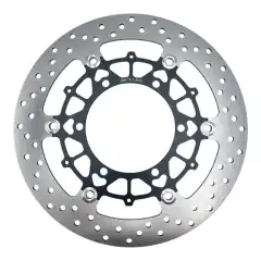 Original Brembo forbremseskive (305 mm) for BMW K1, K100RS, K1100LT/RS og R1100/R850-serien. Flytende design for jevn, presis og kraftig bremseytelse &ndash; passer med eller uten ABS.