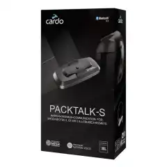 Cardo Packtalk-S er et avansert, fullt integrert intercomsystem utviklet for Shoei Gen 3 hjelmer. Med Dynamic Mesh 2.0 f&aring;r du stabil gruppekommunikasjon for opptil 15 f&oslash;rere. Kombinert med JBL-lyd og stemmestyring er dette en premium l&oslash;sning for krevende bruk.