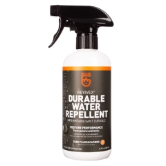 ReviveX Durable Water Repellent er en effektiv sprayimpregnering som gjenoppretter vannavvisende egenskaper (DWR) p&aring; teknisk bekledning. Perfekt for bruk p&aring; plagg som GORE-TEX-jakker, regnt&oslash;y og annet funksjonelt yttert&oslash;y.